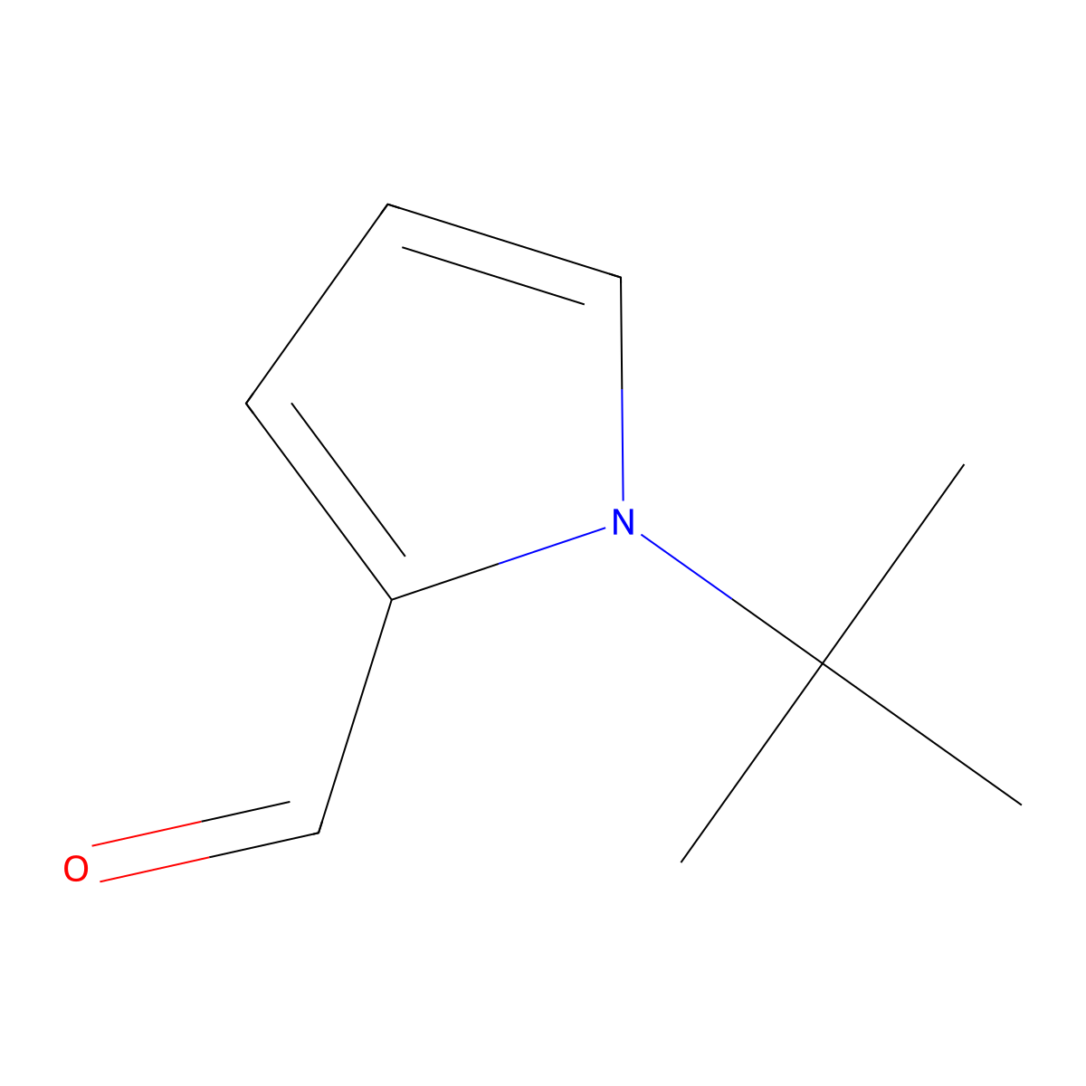 1-tert-Butyl-1H-pyrrole-2-carbaldehyde molecular structure, CAS 23373-78-6