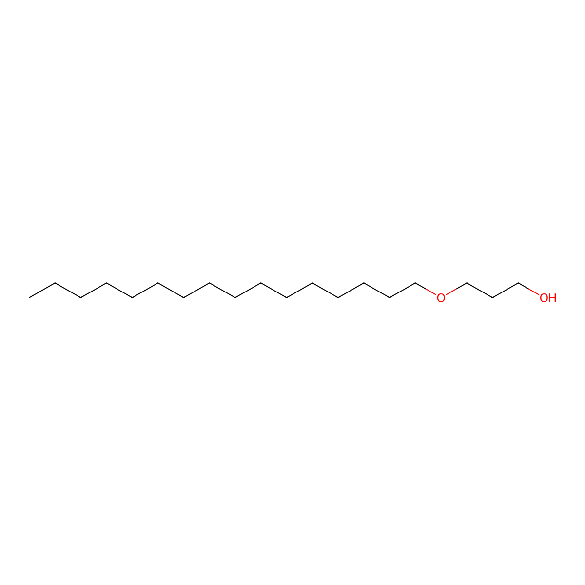 3-(Hexadecyloxy)propan-1-ol molecular structure, CAS 23377-40-4