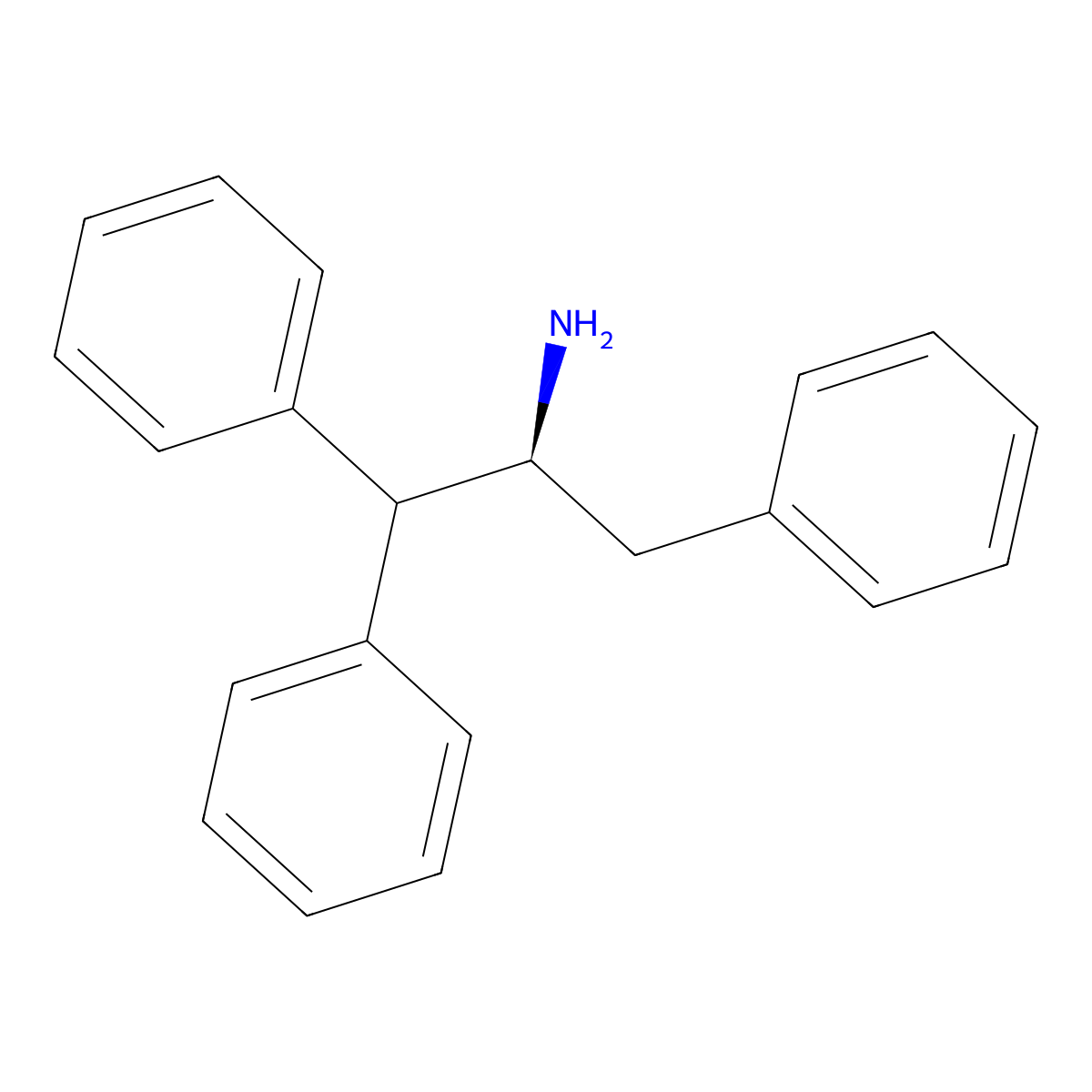 (S)-(-)-1-Benzyl-2,2-diphenylethylamine molecular structure, CAS 233772-38-8