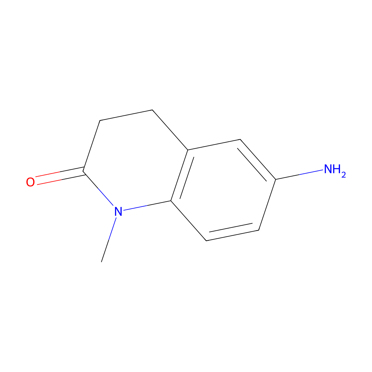6-Amino-1-methyl-1,2,3,4-tetrahydroquinolin-2-one molecular structure, CAS 233775-30-9