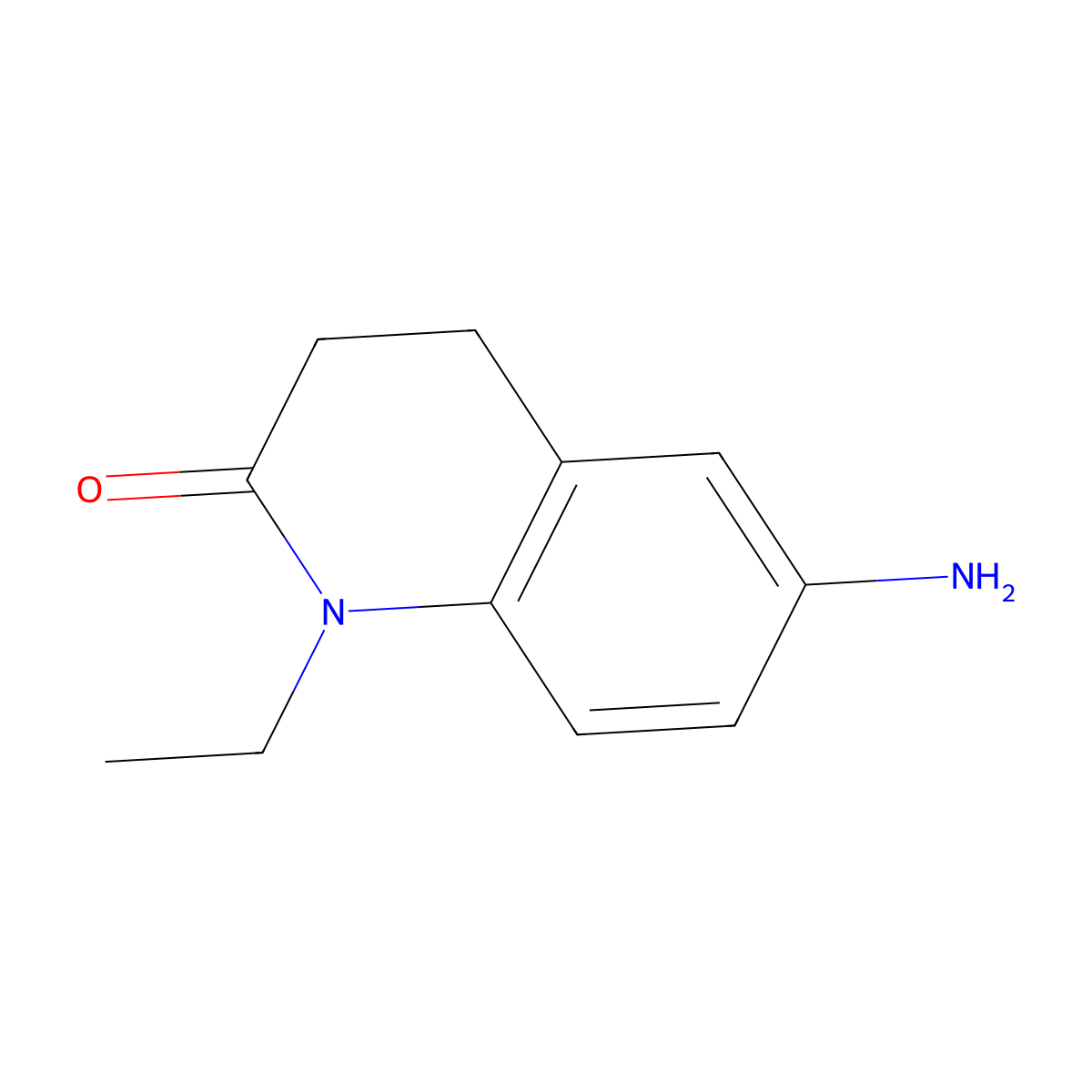 6-Amino-1-ethyl-1,2,3,4-tetrahydroquinolin-2-one molecular structure, CAS 233775-33-2
