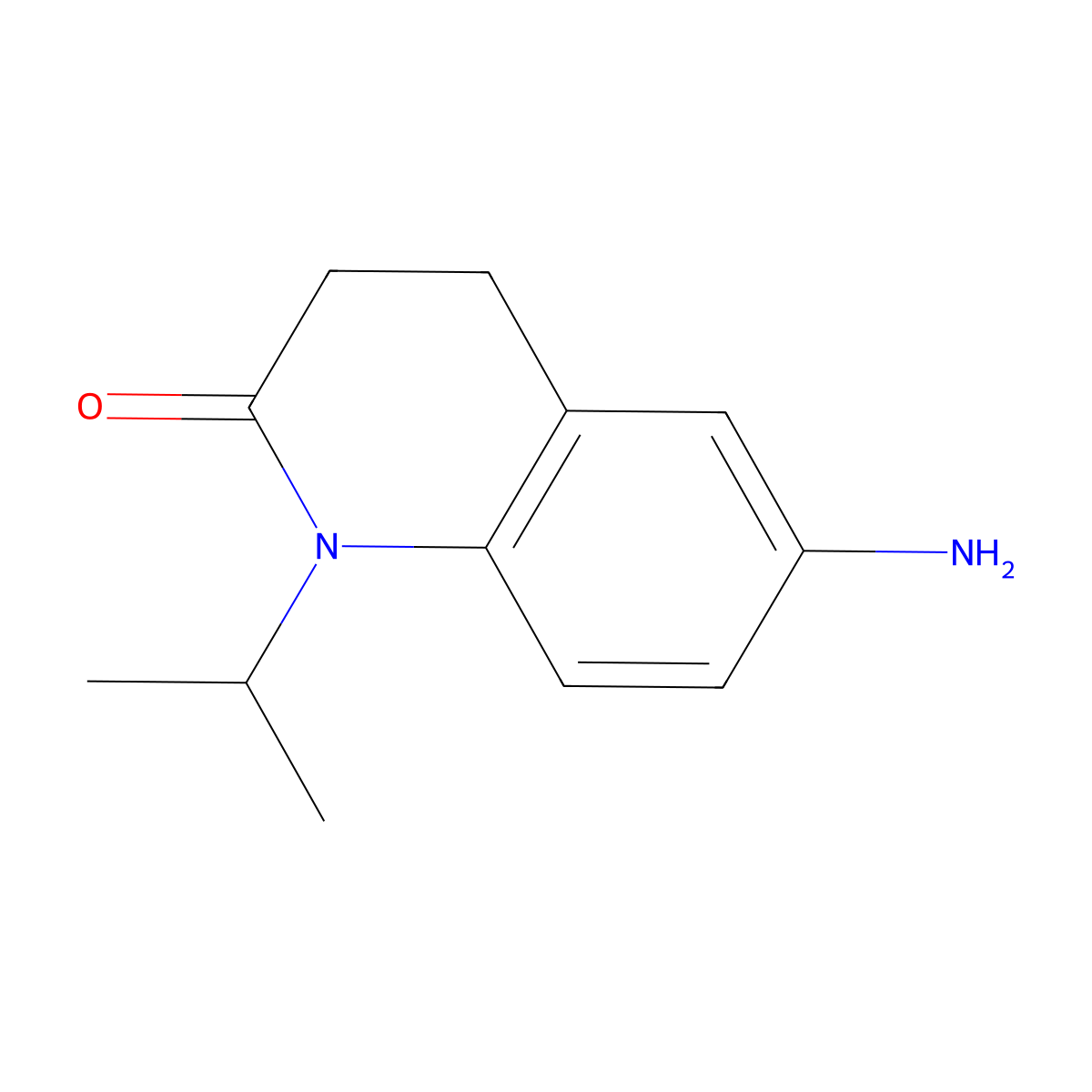 6-Amino-1-isopropyl-3,4-dihydroquinolin-2(1H)-one molecular structure, CAS 233775-36-5