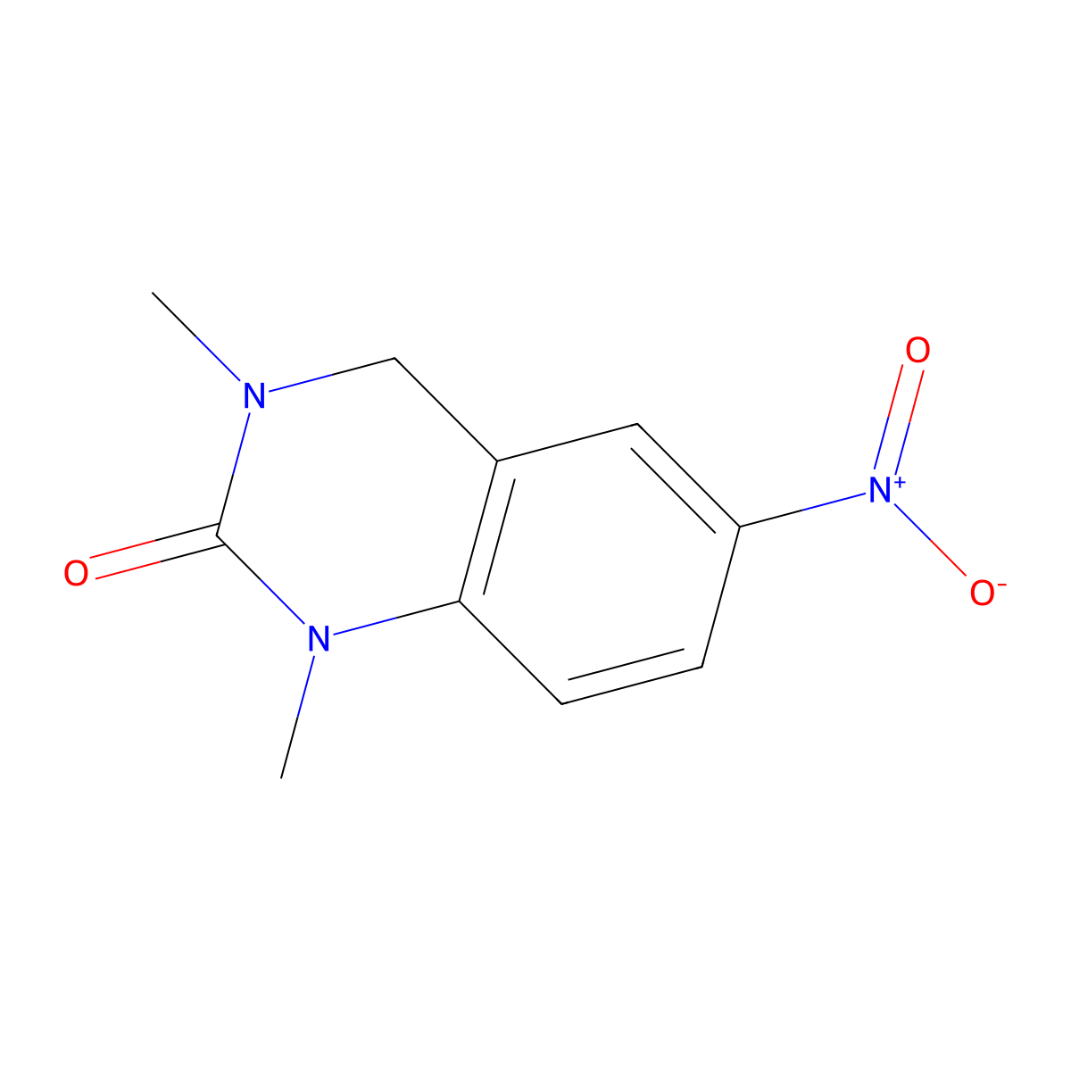 1,3-Dimethyl-6-nitro-3,4-dihydroquinazolin-2(1H)-one molecular structure, CAS 233775-52-5