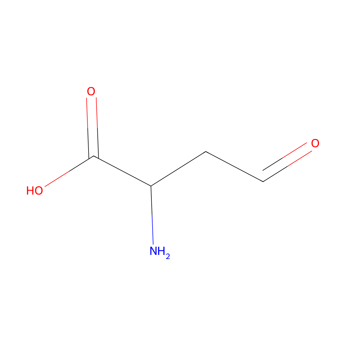 Aspartate Semialdehyde molecular structure, CAS 2338-03-6