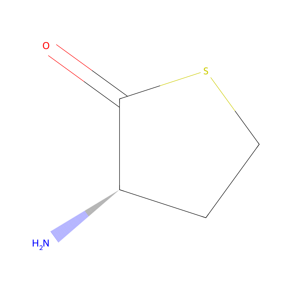 L-Homocysteine thiolactone molecular structure, CAS 2338-04-7