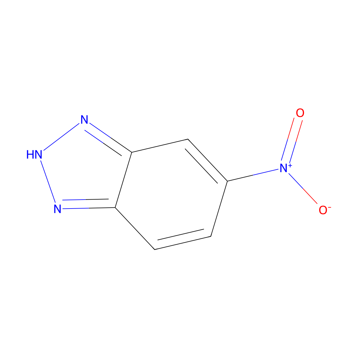 1H-Benzotriazole, 6-nitro- molecular structure, CAS 2338-12-7