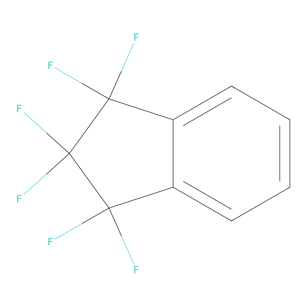 1,1,2,2,3,3-Hexafluoro-2,3-dihydro-1H-indene molecular structure, CAS 2338-64-9