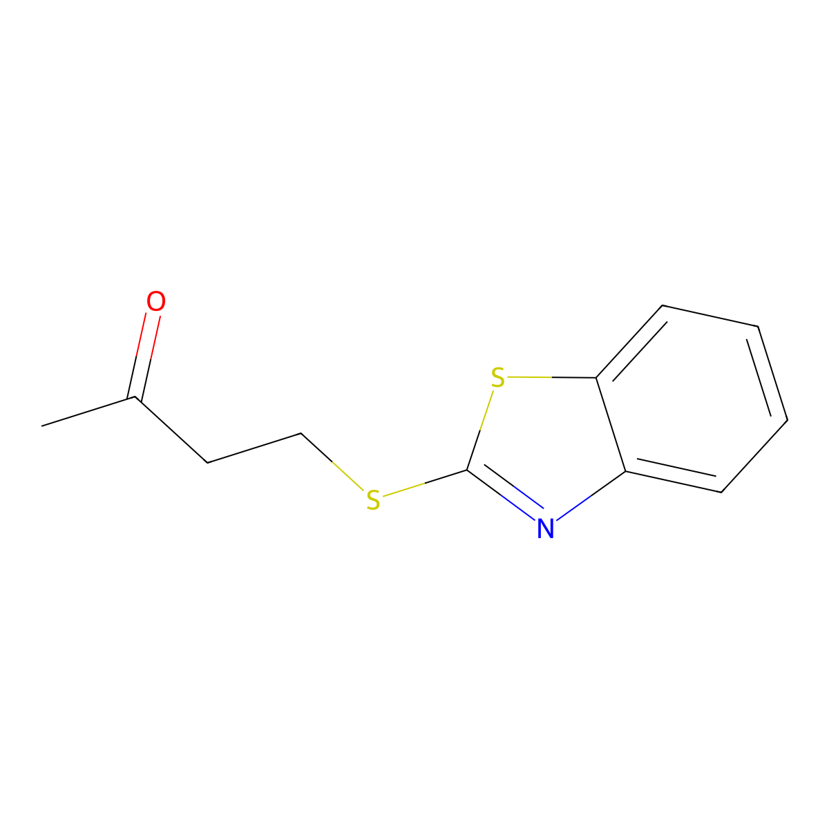 4-(1,3-Benzothiazol-2-ylsulfanyl)butan-2-one molecular structure, CAS 23384-47-6