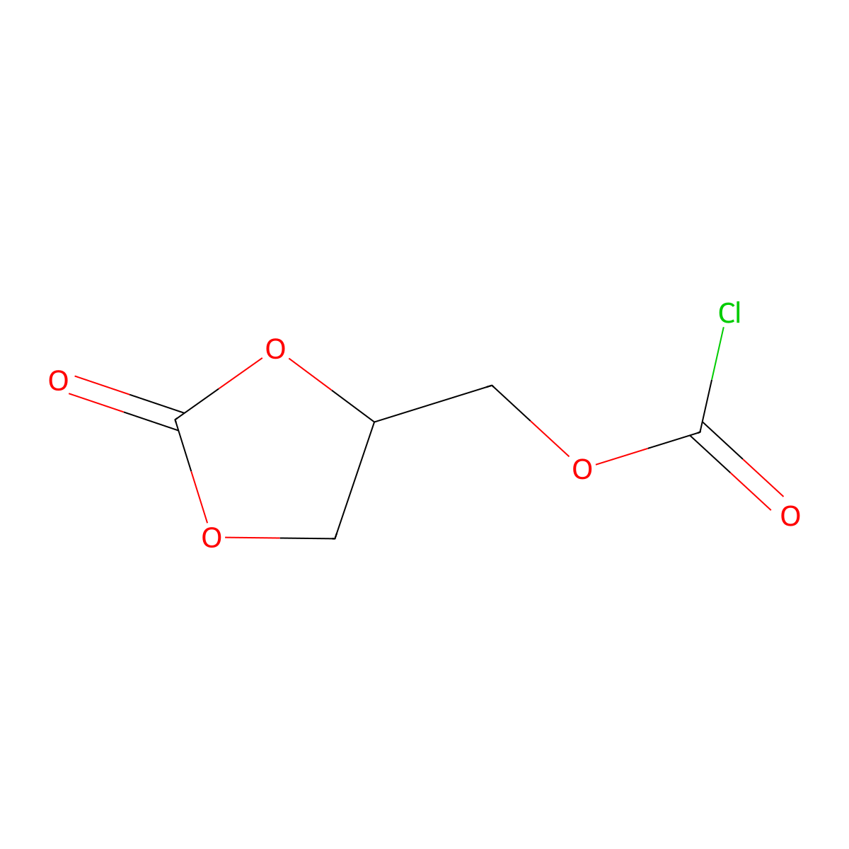 (2-Oxo-1,3-dioxolan-4-yl)methyl chloroformate molecular structure, CAS 23385-72-0