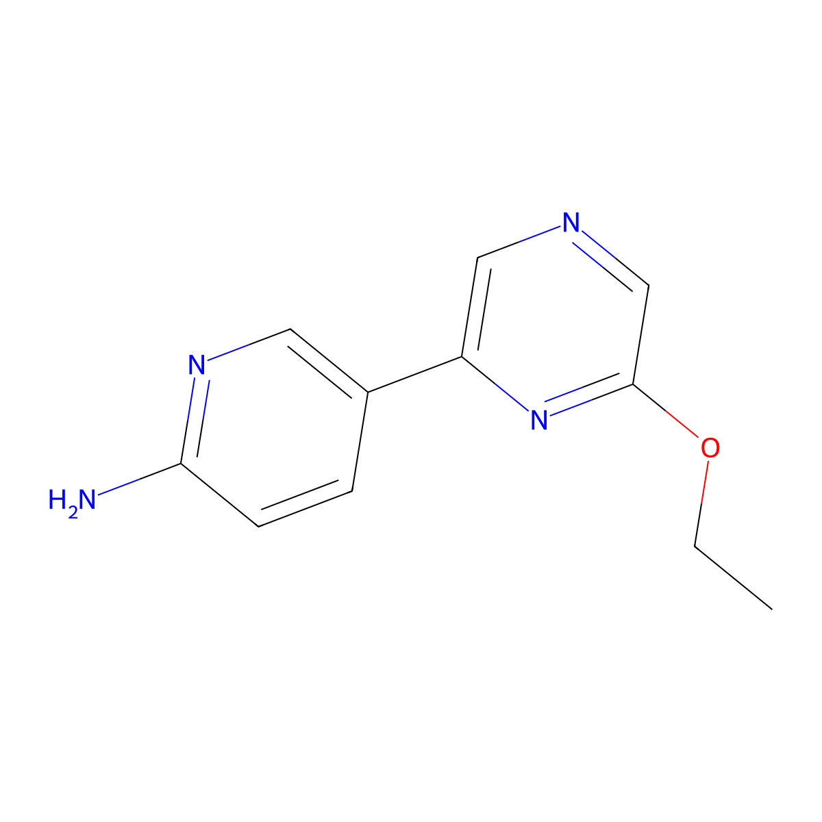 5-(6-Ethoxy-2-pyrazinyl)-2-pyridinamine molecular structure, CAS 2338817-82-4