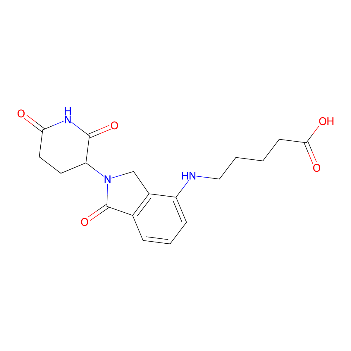 Lenalidomide-C4-acid molecular structure, CAS 2338824-29-4