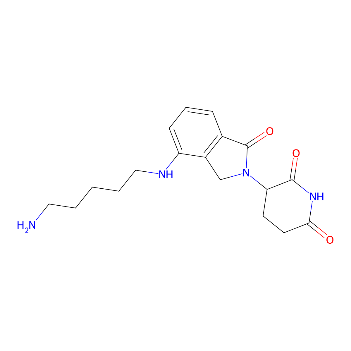 3-{4-[(5-aminopentyl)amino]-1-oxo-2,3-dihydro-1H-isoindol-2-yl}piperidine-2,6-dione molecular structure, CAS 2338824-41-0
