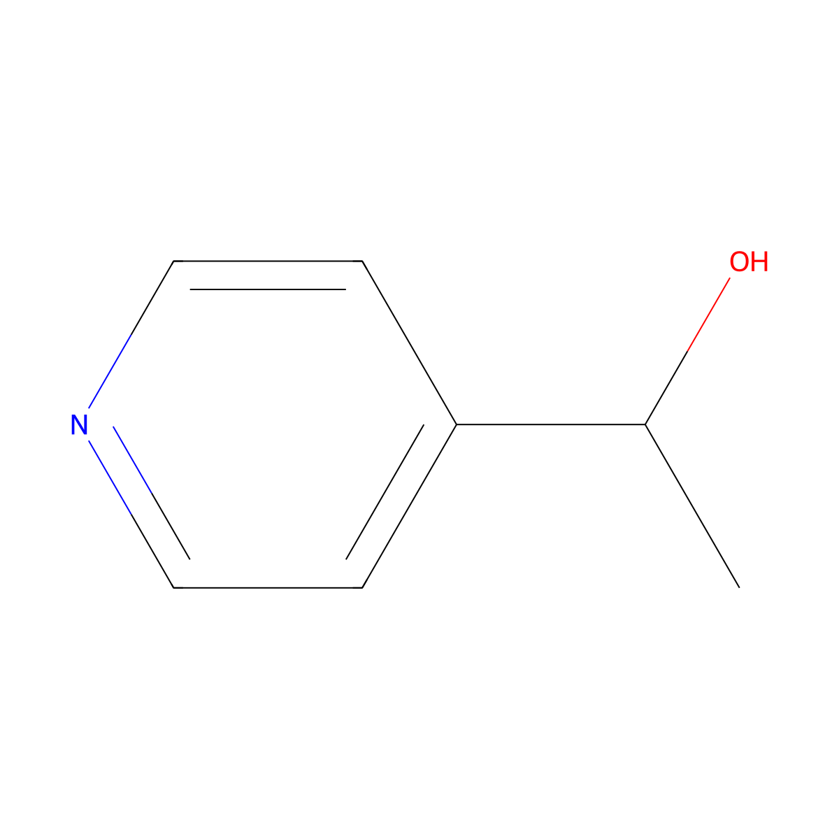 alpha-Methyl-4-pyridinemethanol molecular structure, CAS 23389-75-5
