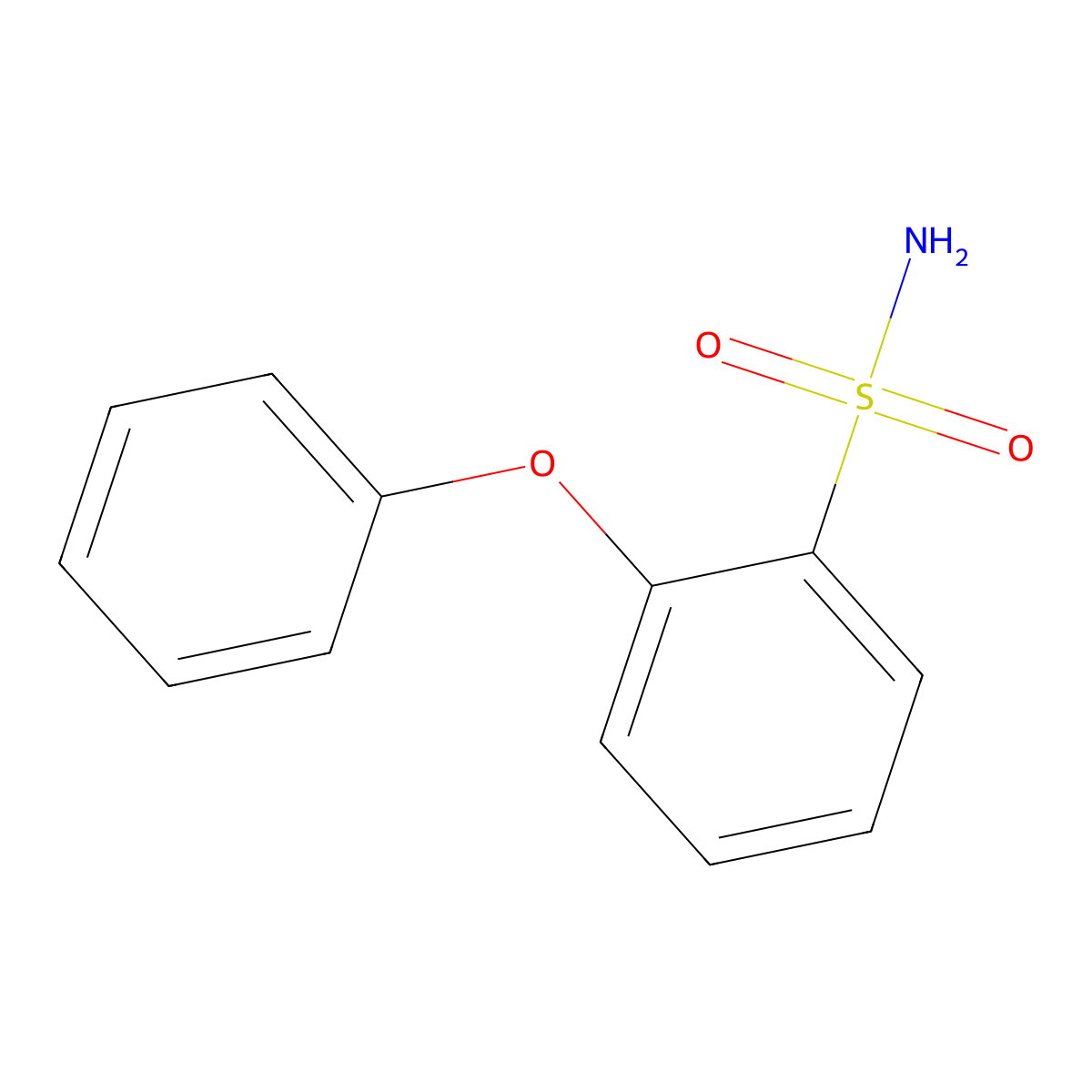 2-Phenoxybenzene-1-sulfonamide molecular structure, CAS 23393-41-1