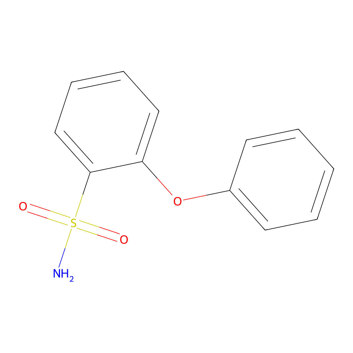 2-Phenoxybenzene-1-sulfonamide molecular structure, CAS 23393-41-1