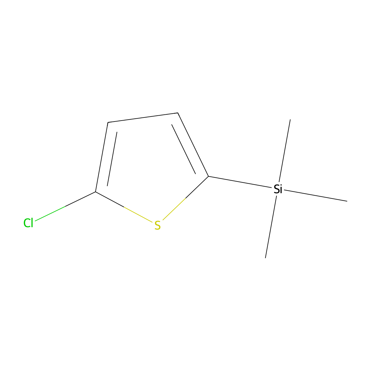(5-Chlorothiophen-2-YL)trimethylsilane molecular structure, CAS 23395-56-4