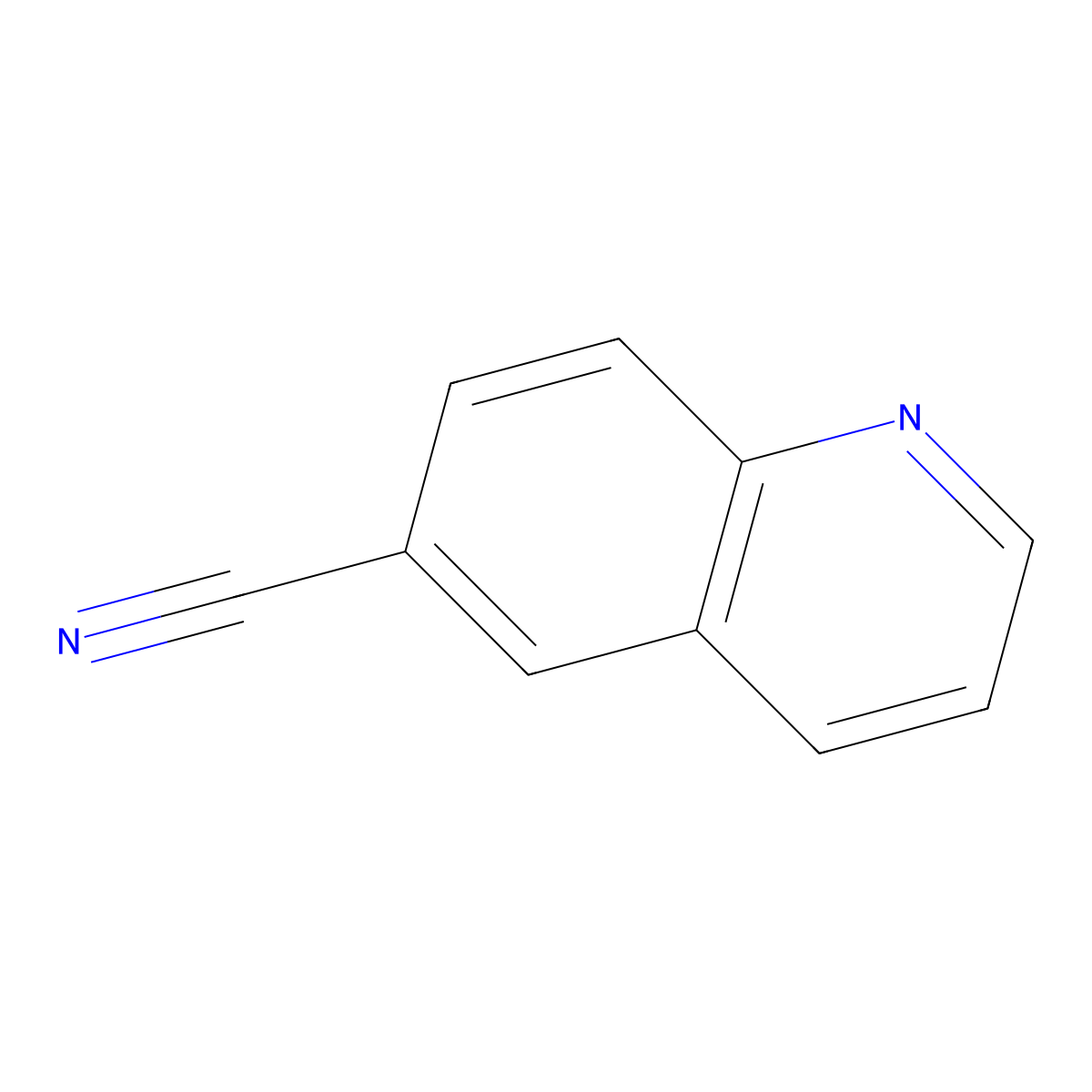 Quinoline-6-carbonitrile molecular structure, CAS 23395-72-4