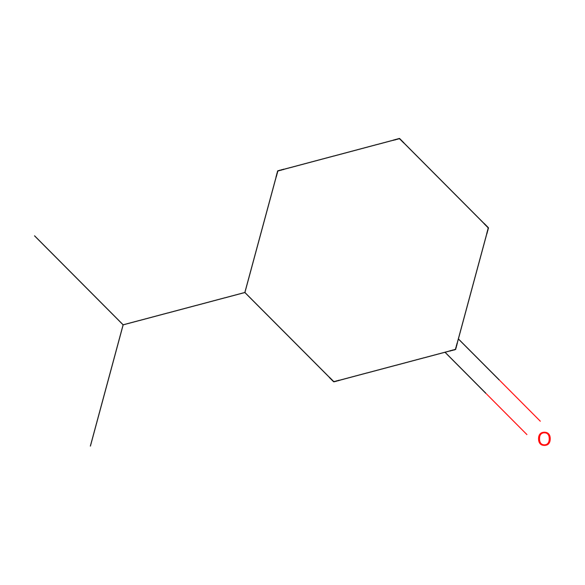 3-(Propan-2-yl)cyclohexan-1-one molecular structure, CAS 23396-36-3