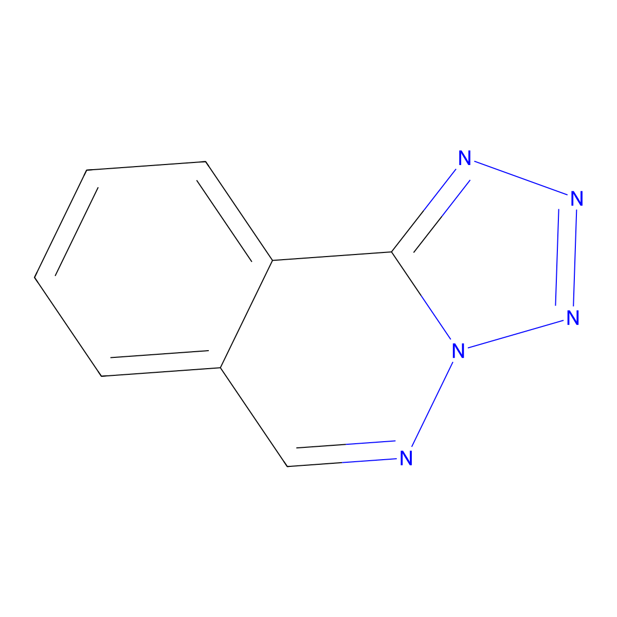 Tetrazolo(5,1-a)phthalazine molecular structure, CAS 234-82-2