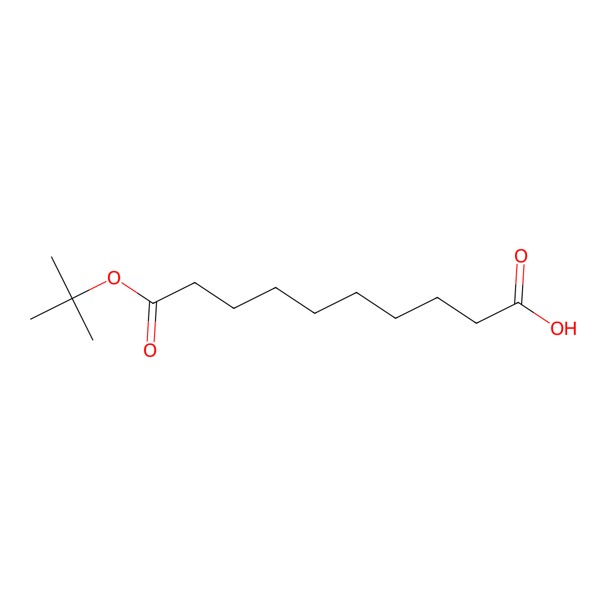 10-(tert-Butoxy)-10-oxodecanoic acid molecular structure, CAS 234081-96-0