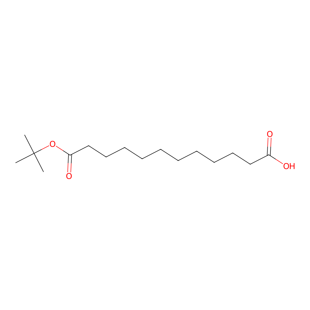 1-(1,1-Dimethylethyl) dodecanedioate molecular structure, CAS 234081-98-2