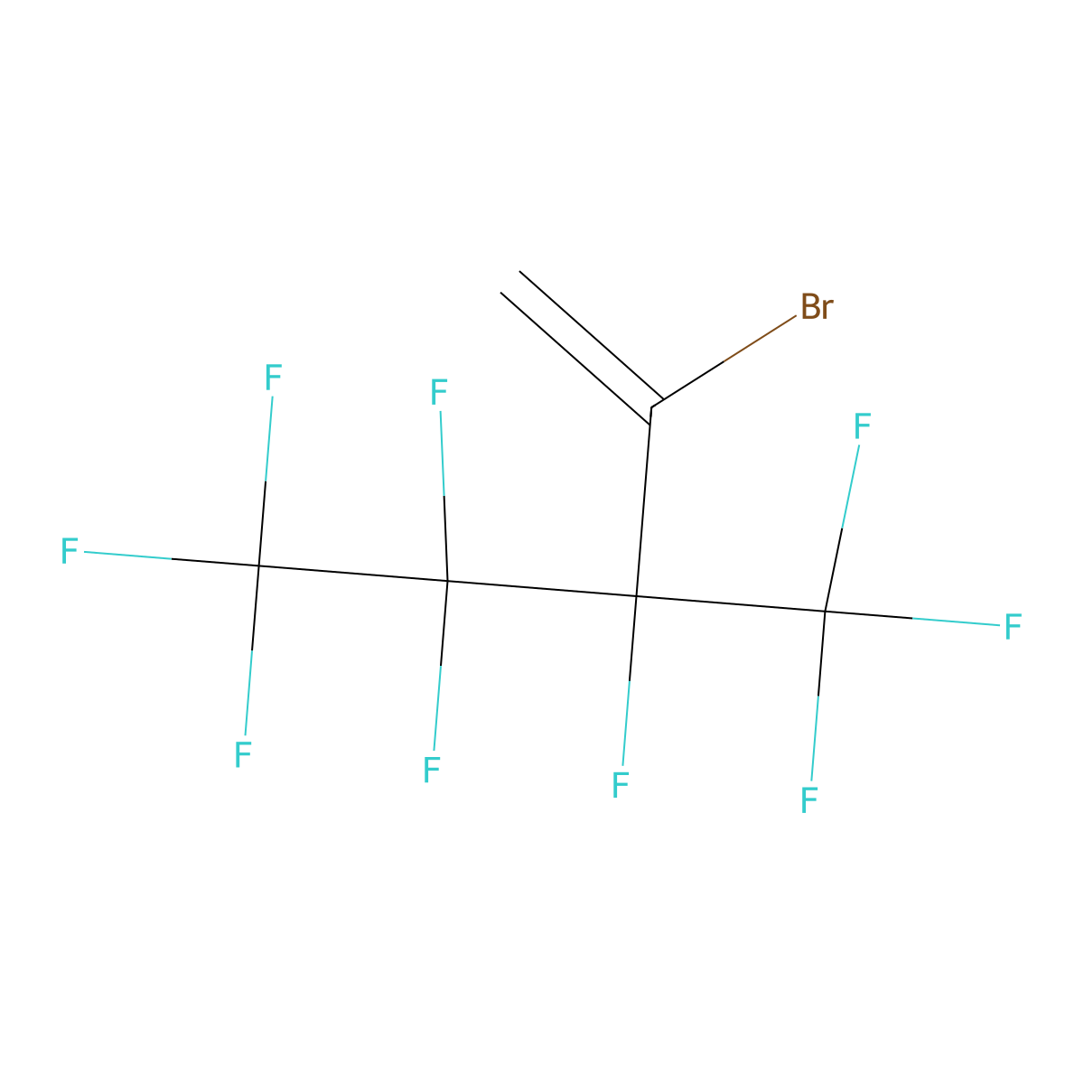 2-Bromo-3,4,4,5,5,5-hexafluoro-3-(trifluoromethyl)pent-1-ene molecular structure, CAS 234096-31-2