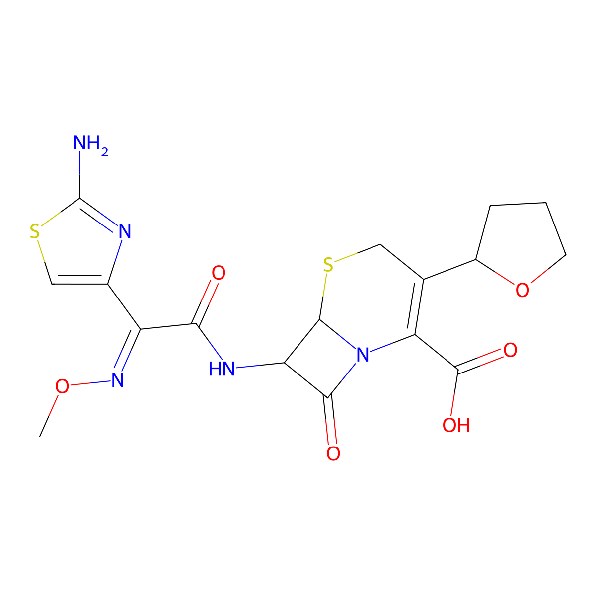 Cefovecin molecular structure, CAS 234096-34-5