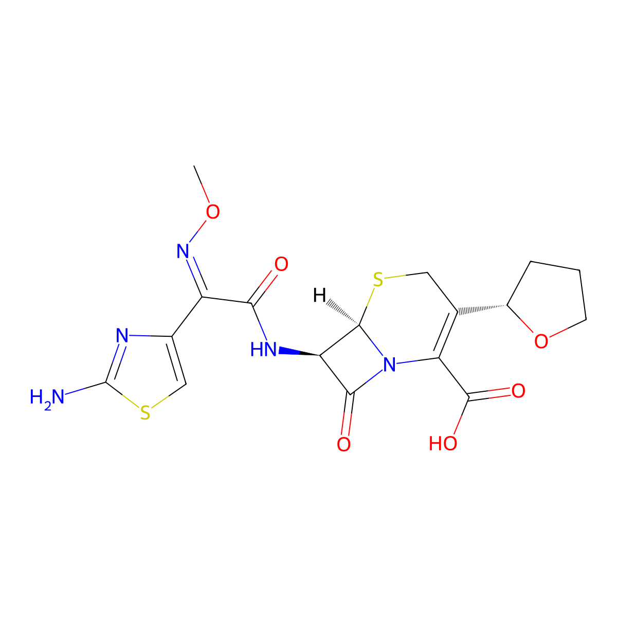 Cefovecin molecular structure, CAS 234096-34-5