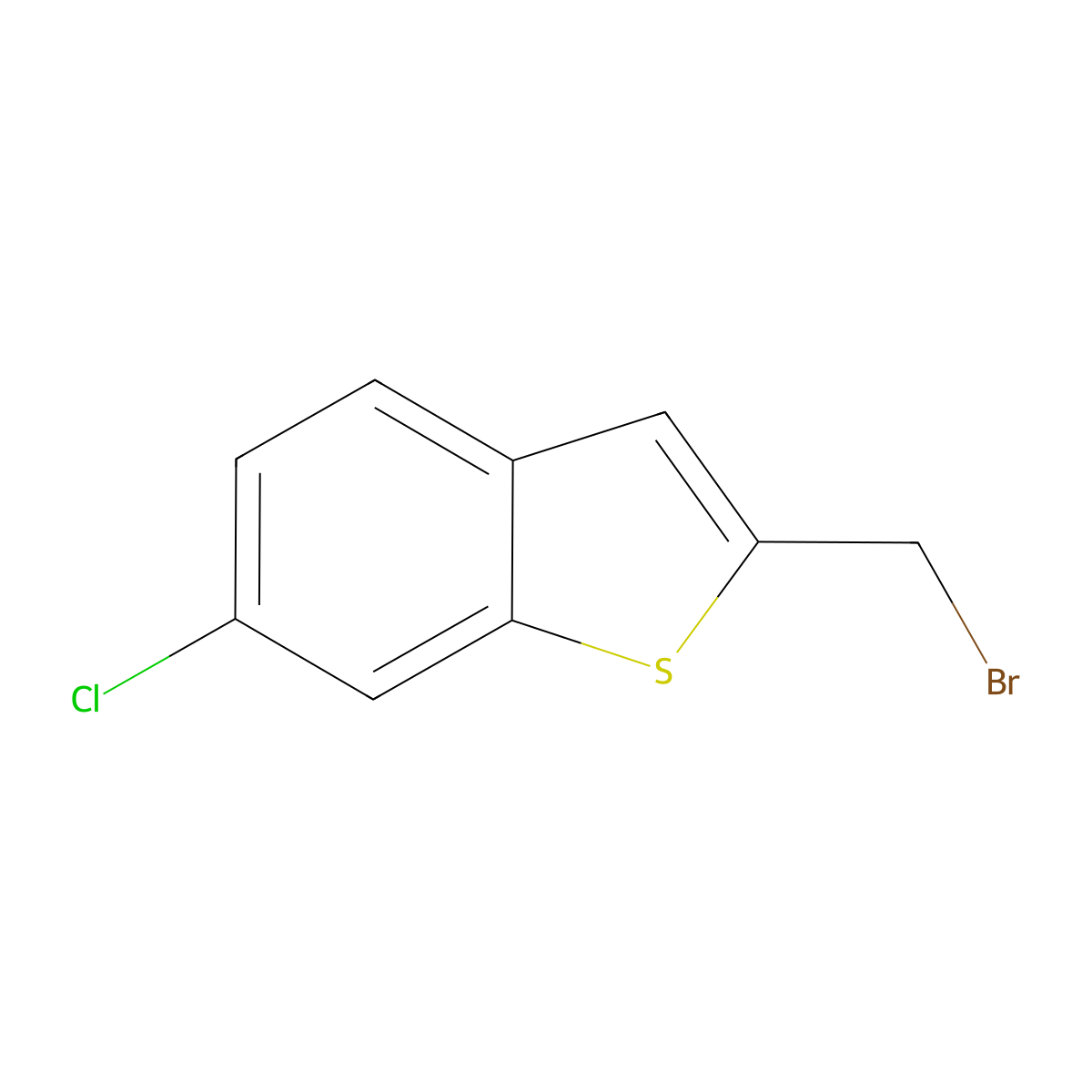 2-Bromomethyl-6-chlorobenzo[b]thiophene molecular structure, CAS 234098-33-0