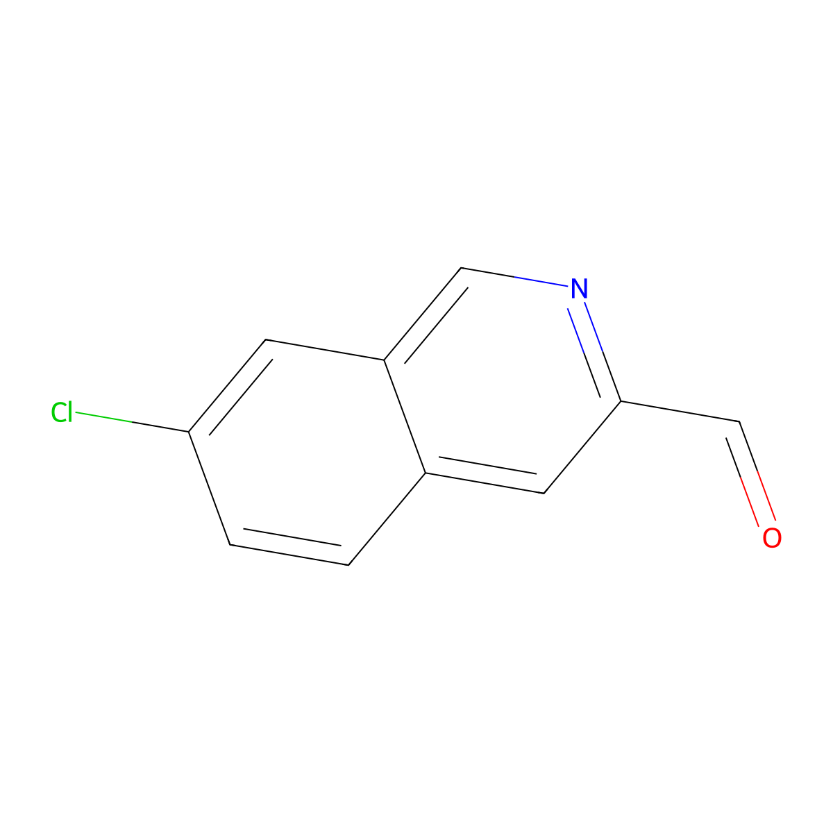 7-Chloroisoquinoline-3-carbaldehyde molecular structure, CAS 234108-12-4