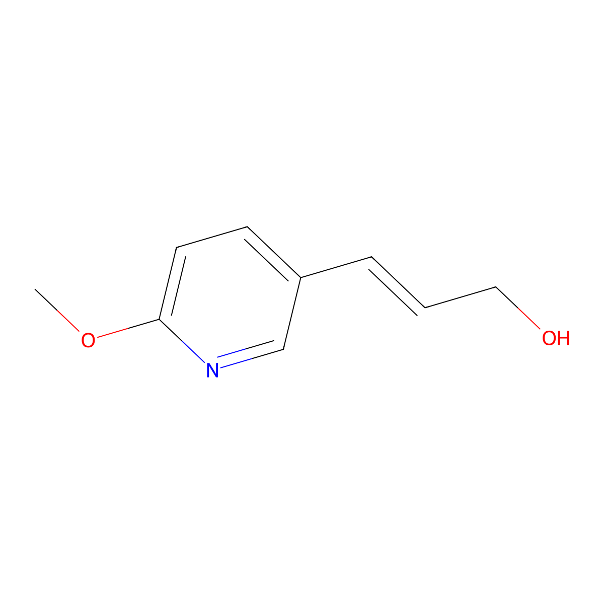 3-(6-Methoxypyridin-3-yl)prop-2-en-1-ol molecular structure, CAS 234109-17-2