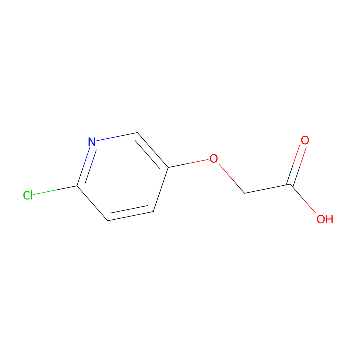 2-((6-Chloropyridin-3-yl)oxy)acetic acid molecular structure, CAS 234109-28-5