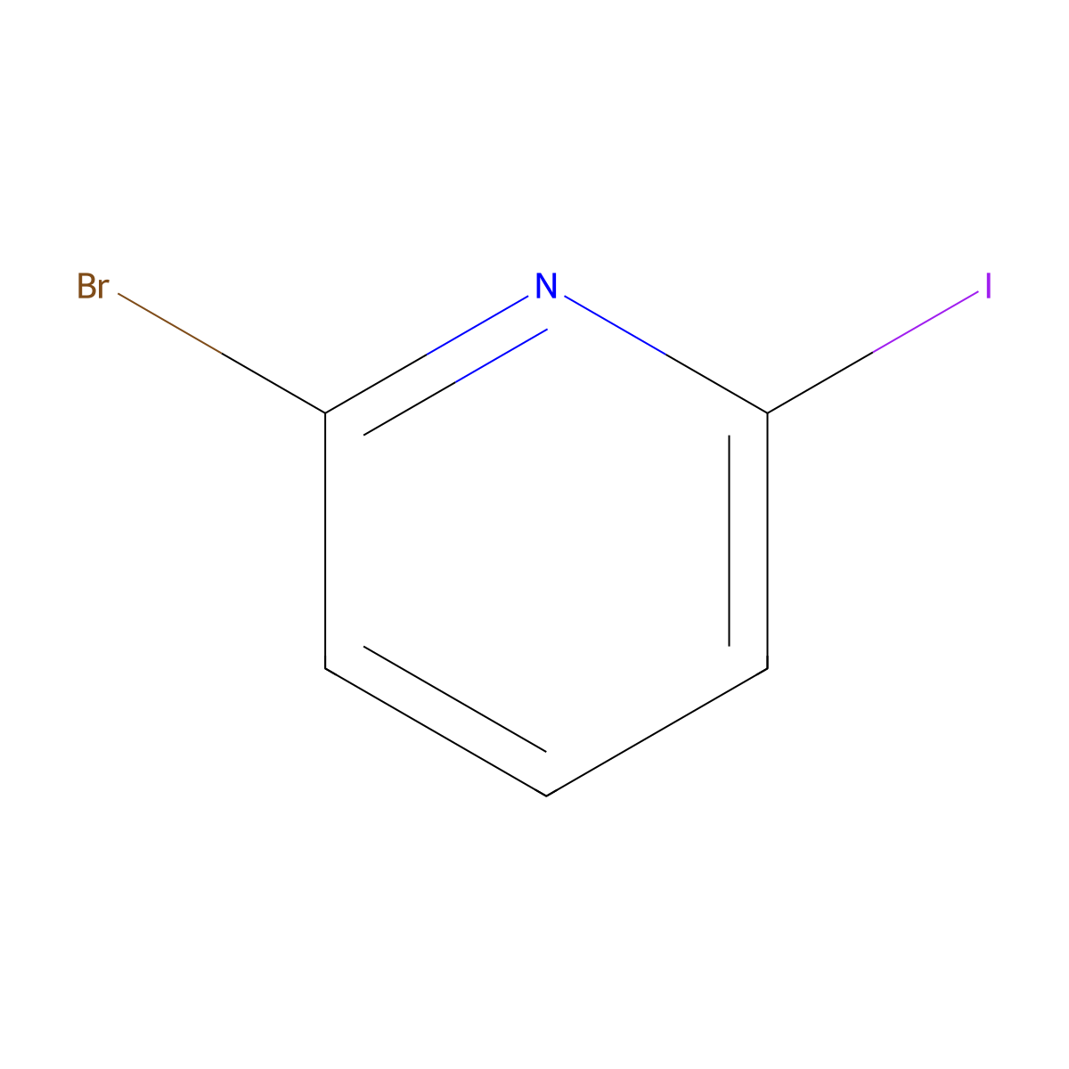 2-Bromo-6-iodopyridine molecular structure, CAS 234111-08-1