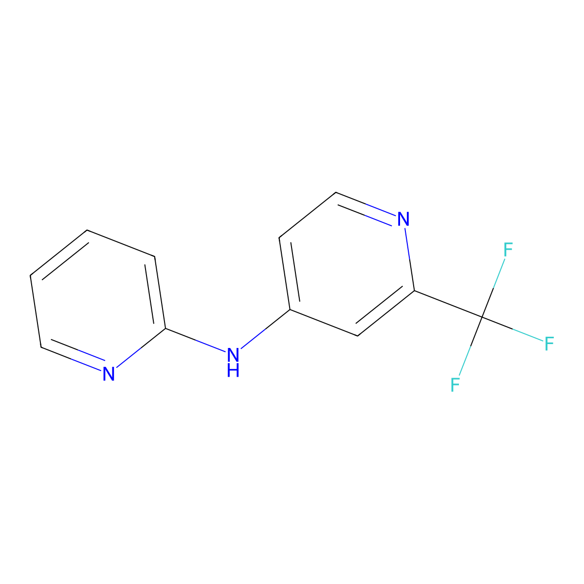 N-(2-pyridinyl)-2-(trifluoromethyl)-4-pyridinamine molecular structure, CAS 234112-24-4