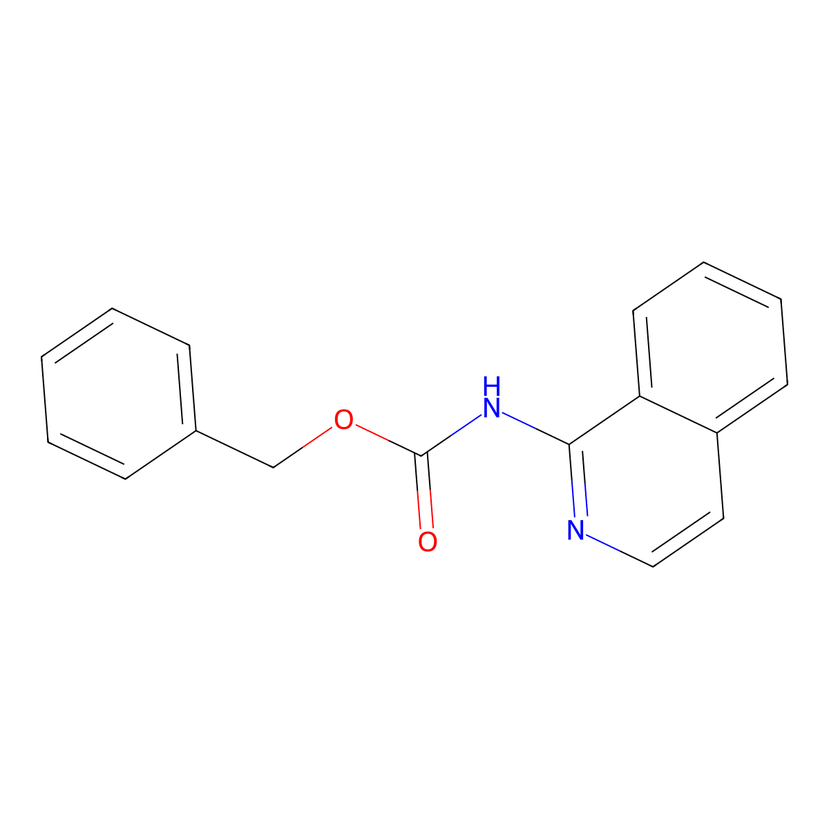 benzyl N-(isoquinolin-1-yl)carbamate molecular structure, CAS 2341331-20-0