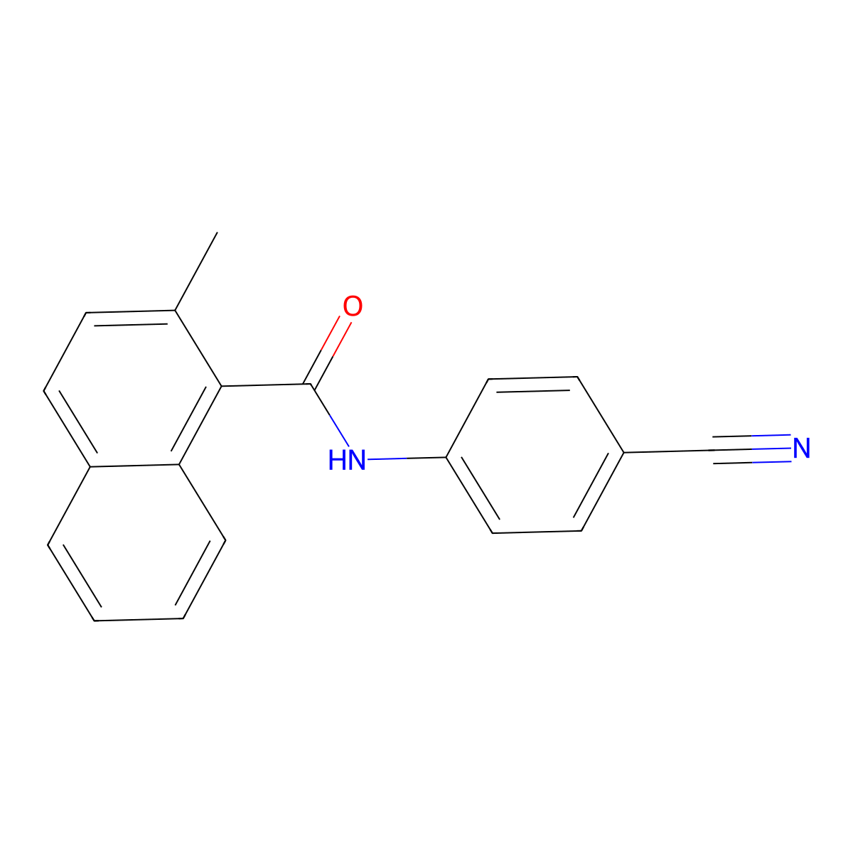 N-(4-Cyanophenyl)-2-methyl-1-naphthalenecarboxamide molecular structure, CAS 2341339-66-8