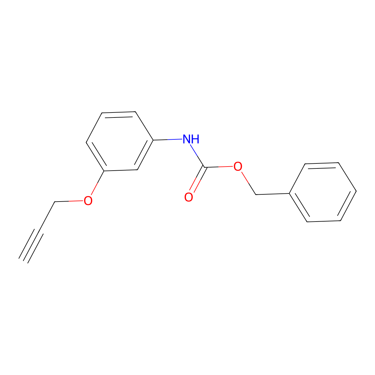 benzyl N-[3-(prop-2-yn-1-yloxy)phenyl]carbamate molecular structure, CAS 2341542-02-5