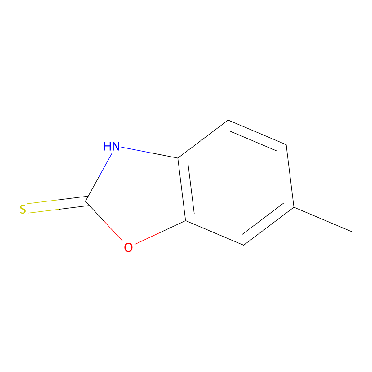 6-Methyl-1,3-benzoxazole-2-thiol molecular structure, CAS 23417-29-0