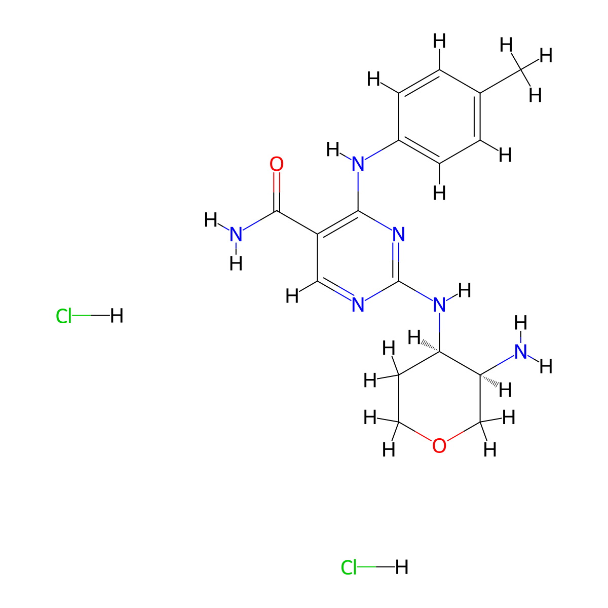 GSK143 dihydrochloride molecular structure, CAS 2341796-81-2