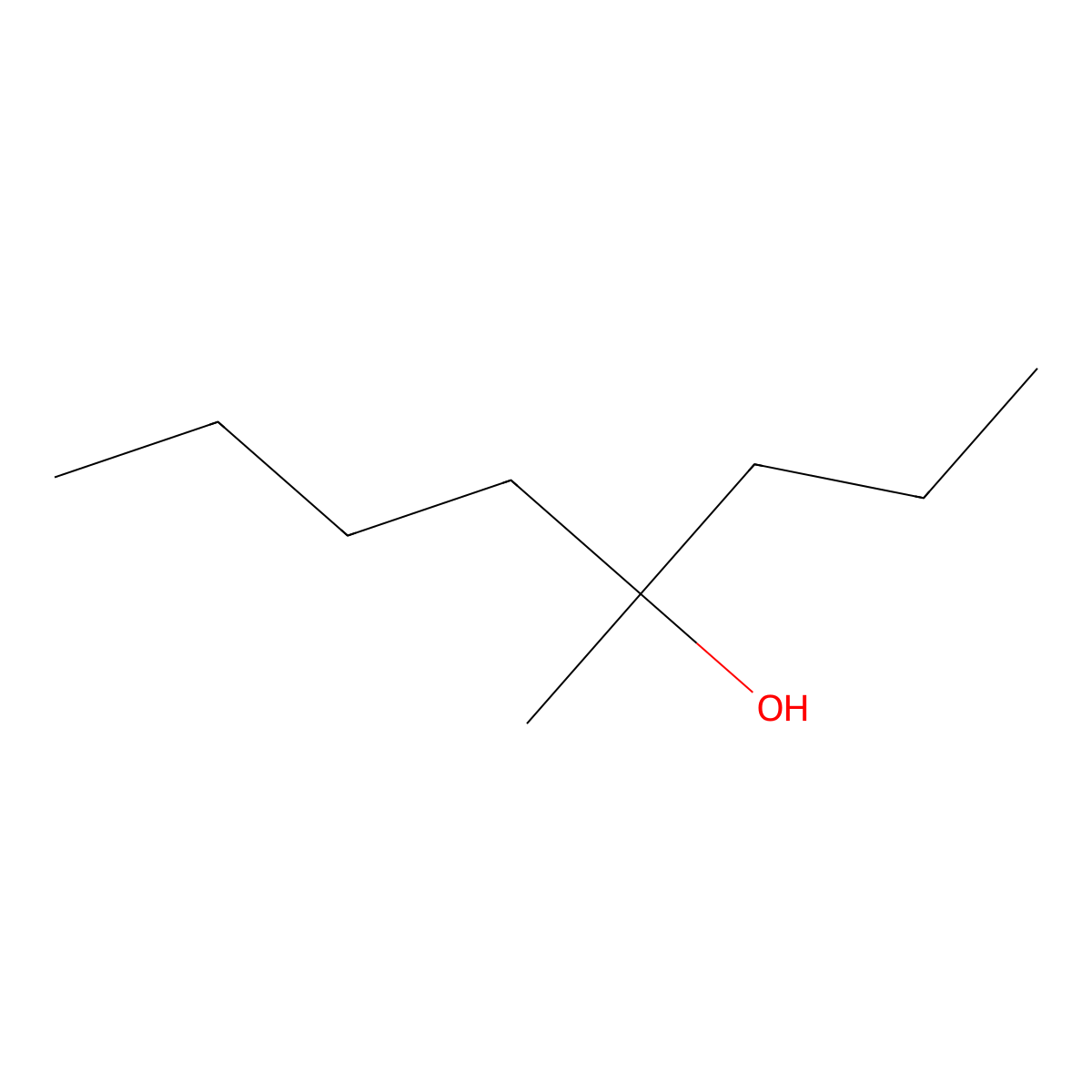 4-Methyloctan-4-ol molecular structure, CAS 23418-37-3