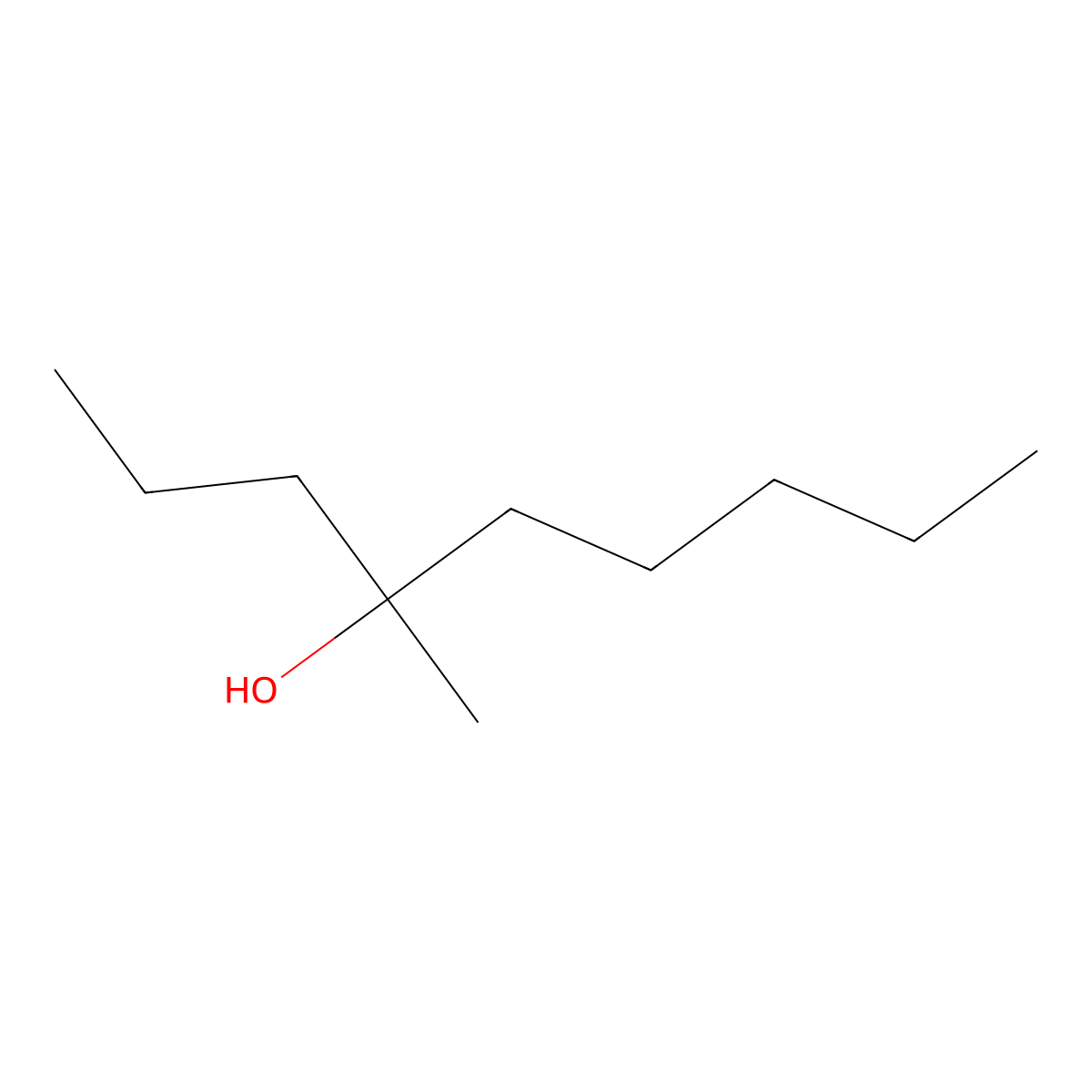 4-Methylnonan-4-ol molecular structure, CAS 23418-38-4
