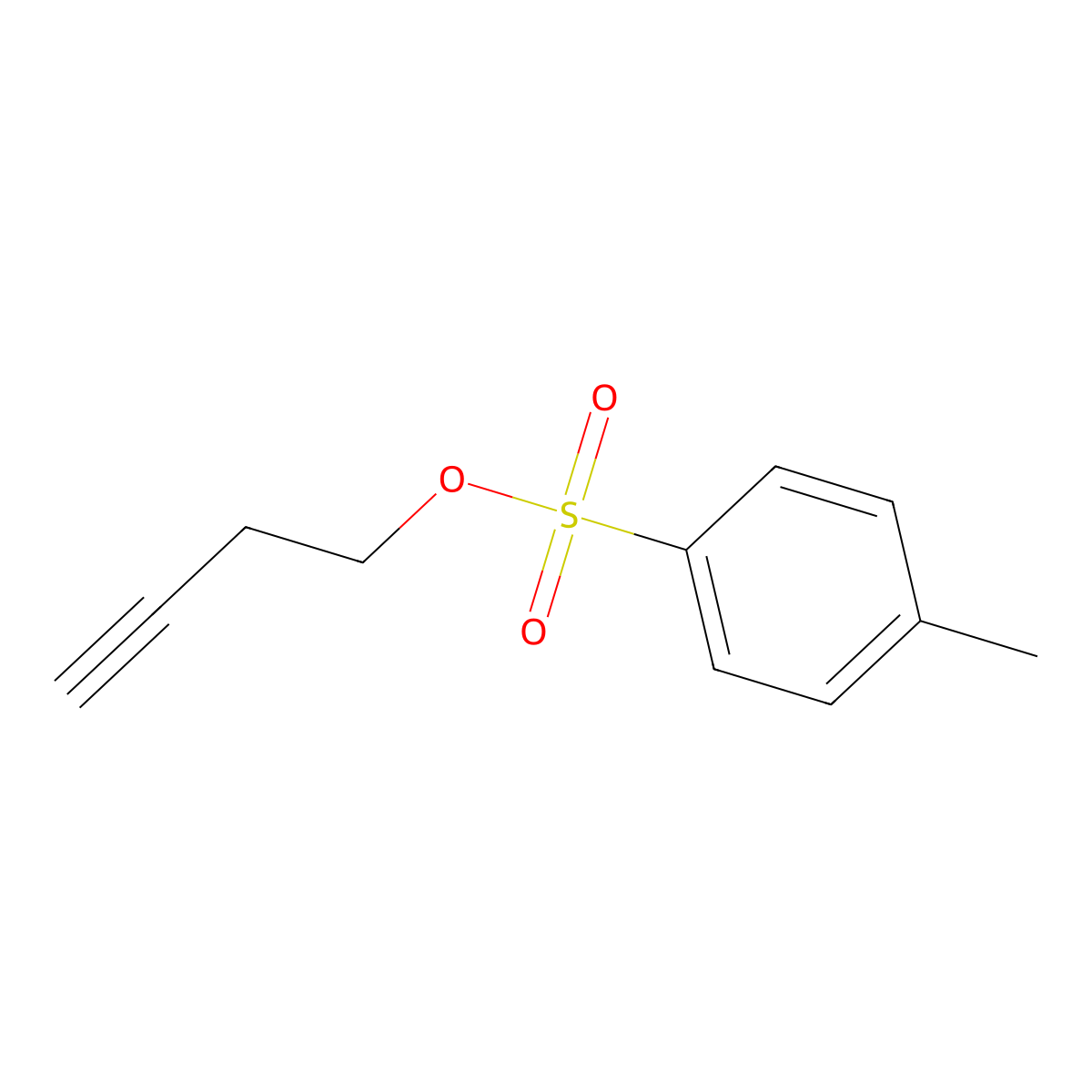 3-Butynyl p-toluenesulfonate molecular structure, CAS 23418-85-1