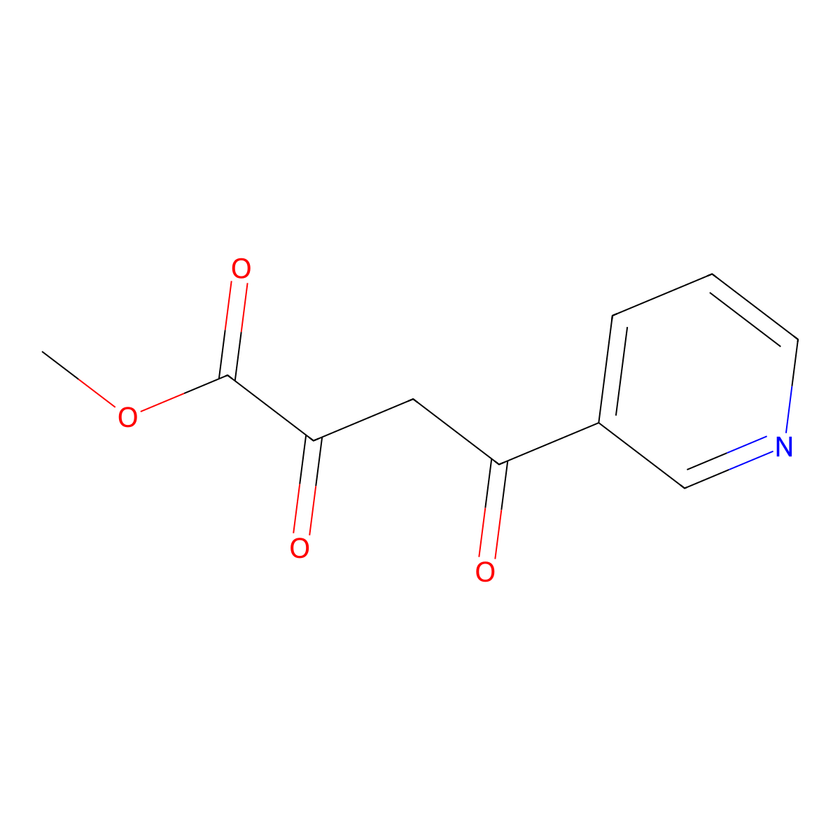 Methyl 2,4-dioxo-4-(pyridin-3-yl)butanoate molecular structure, CAS 23424-36-4
