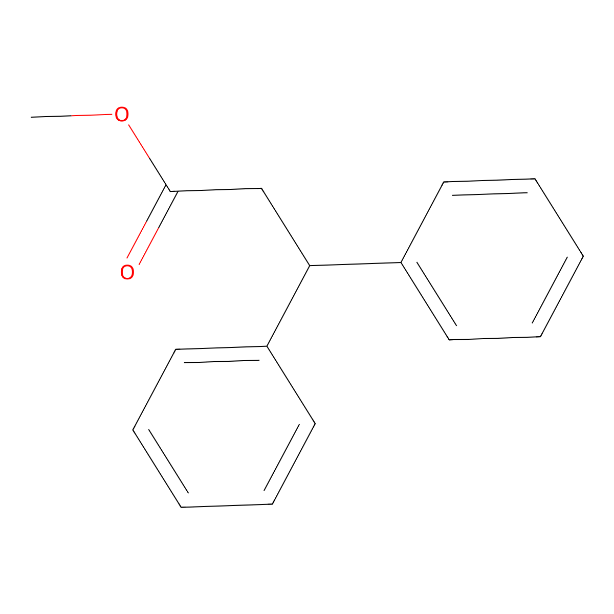 Methyl 3,3-diphenylpropanoate molecular structure, CAS 23426-03-1