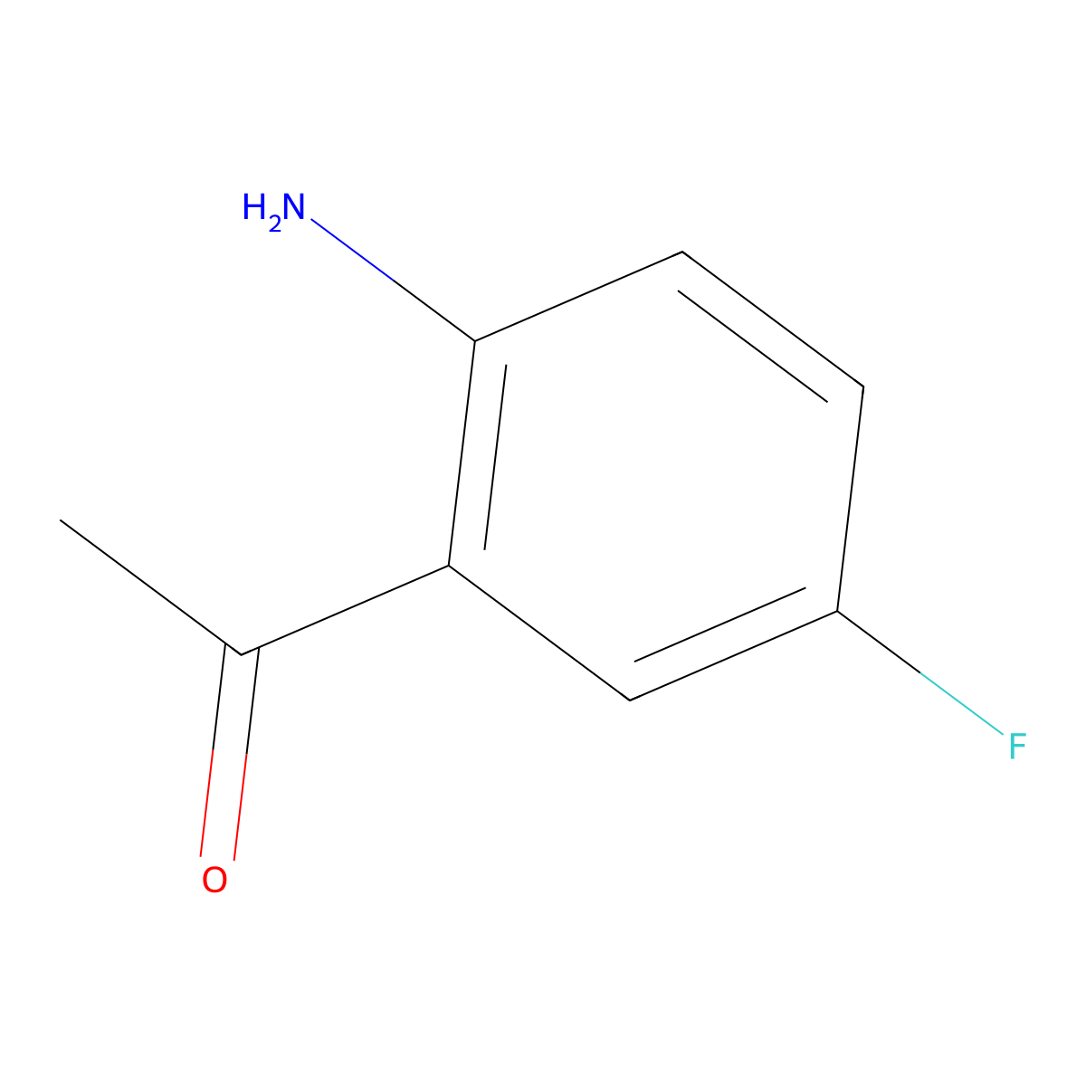 1-(2-Amino-5-fluorophenyl)ethan-1-one molecular structure, CAS 2343-25-1