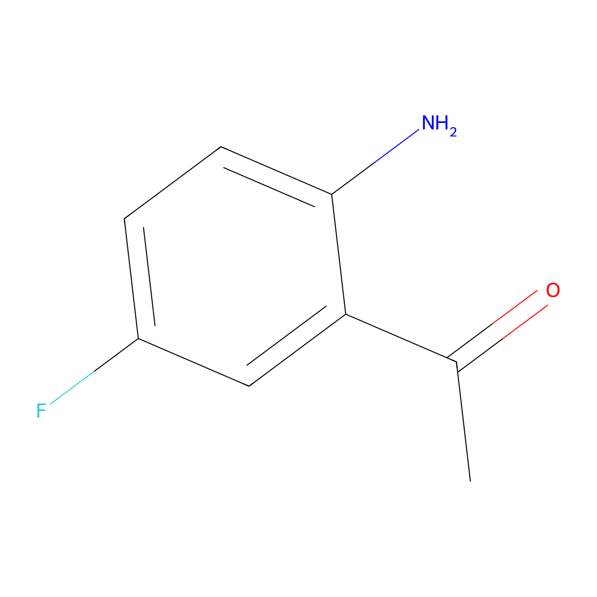 1-(2-Amino-5-fluorophenyl)ethan-1-one molecular structure, CAS 2343-25-1