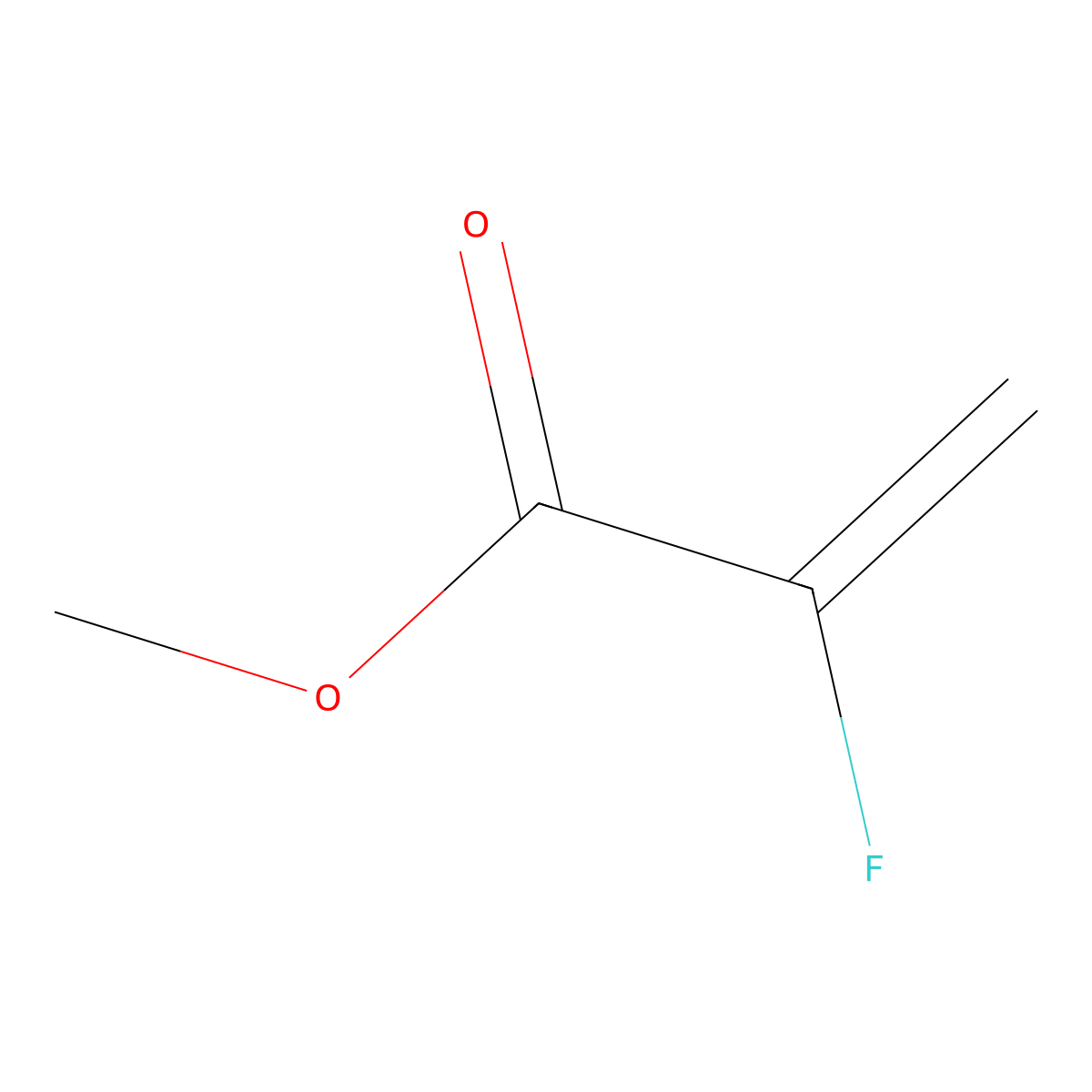 Methyl 2-fluoroacrylate molecular structure, CAS 2343-89-7