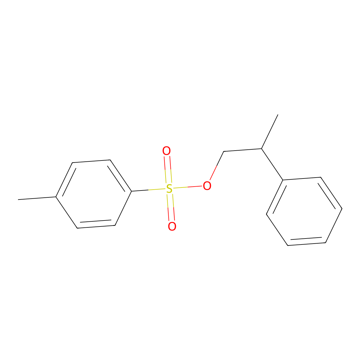 2-Phenylpropyl 4-methylbenzene-1-sulfonate molecular structure, CAS 23430-41-3