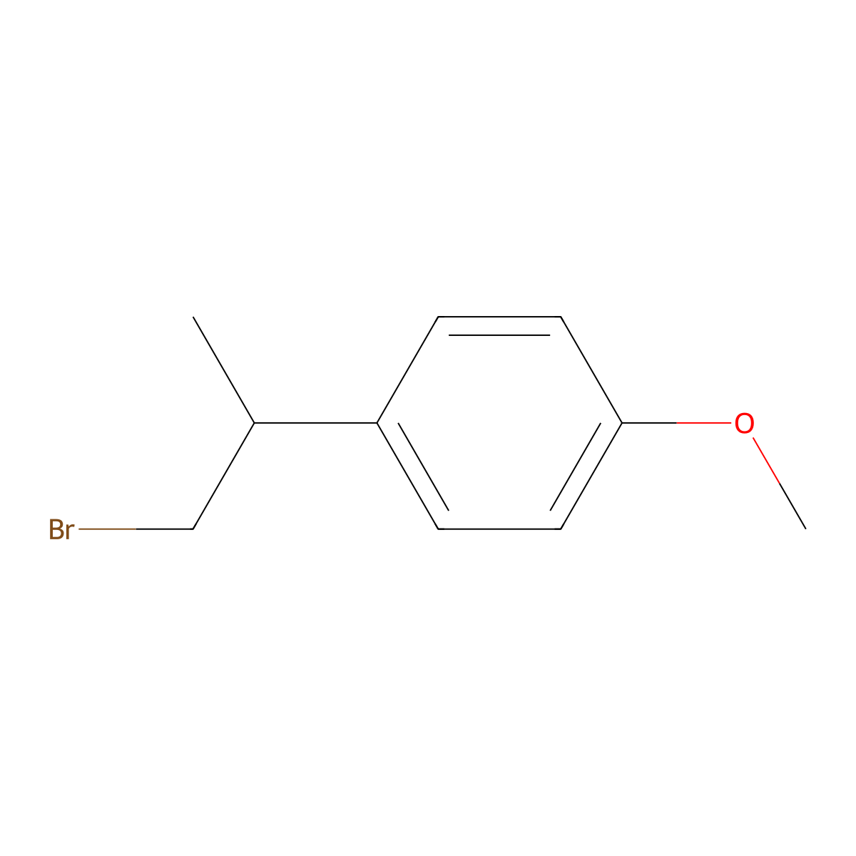 1-(1-Bromopropan-2-yl)-4-methoxybenzene molecular structure, CAS 23430-53-7