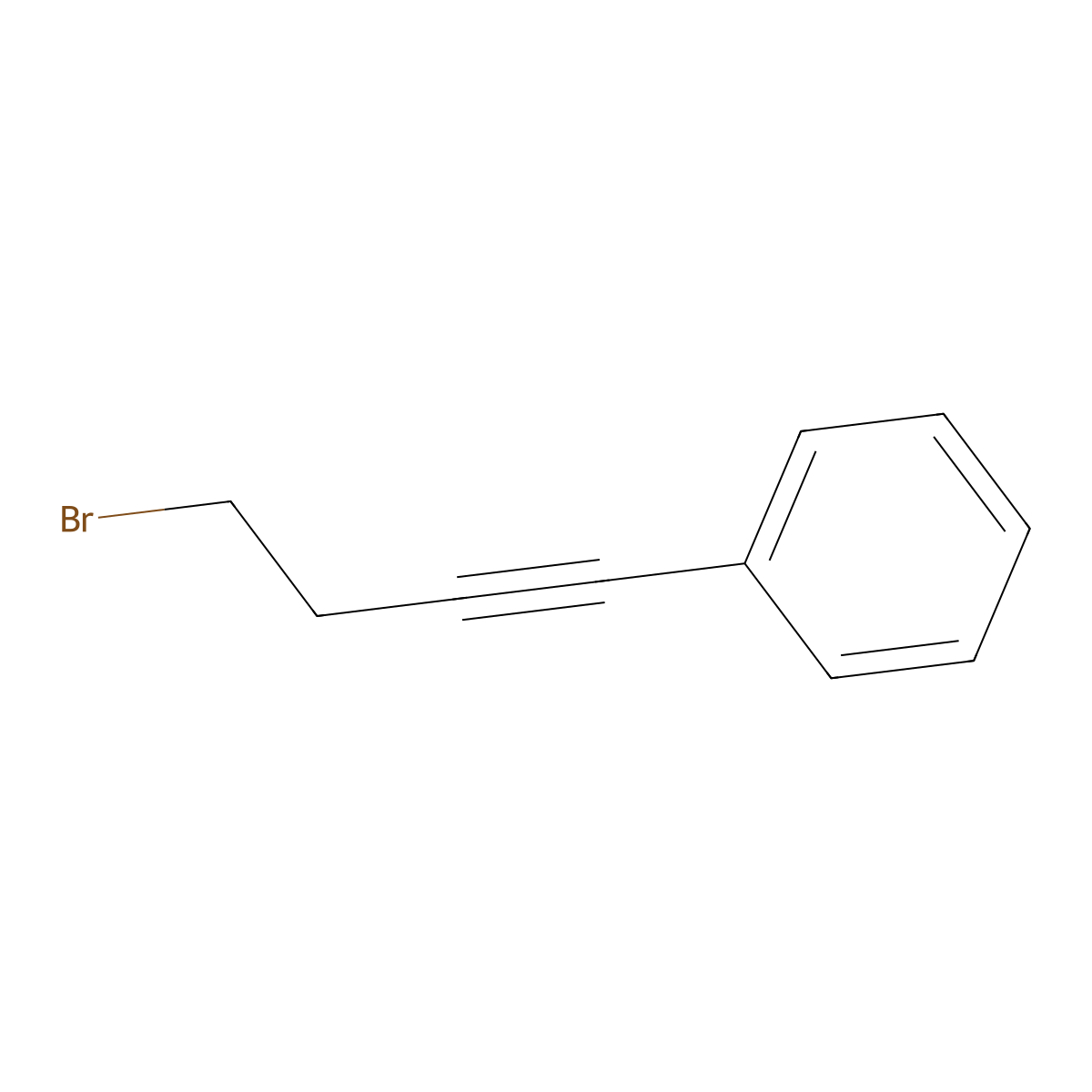 (4-Bromobut-1-yn-1-yl)benzene molecular structure, CAS 23431-56-3